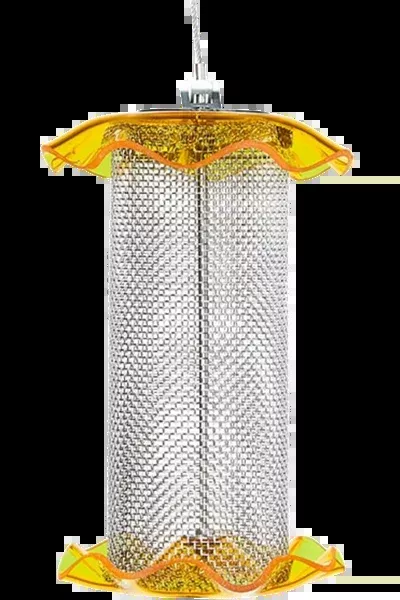 1 Quart Yellow Nyjer Forever Feeder, Mesh Feeder, 5″W x 6″H