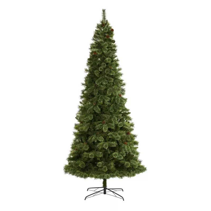 10 White Mountain Pine Artificial Christmas Tree with 1875 Bendable Branches