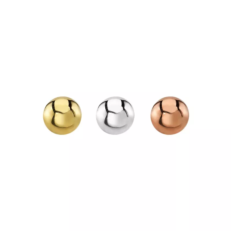 14K Gold Bead - 14g Threaded