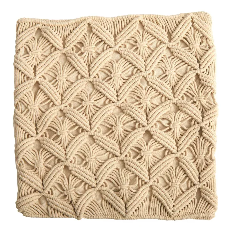 18 Boho Diamond Woven Macrame Decorative Pillow Cover