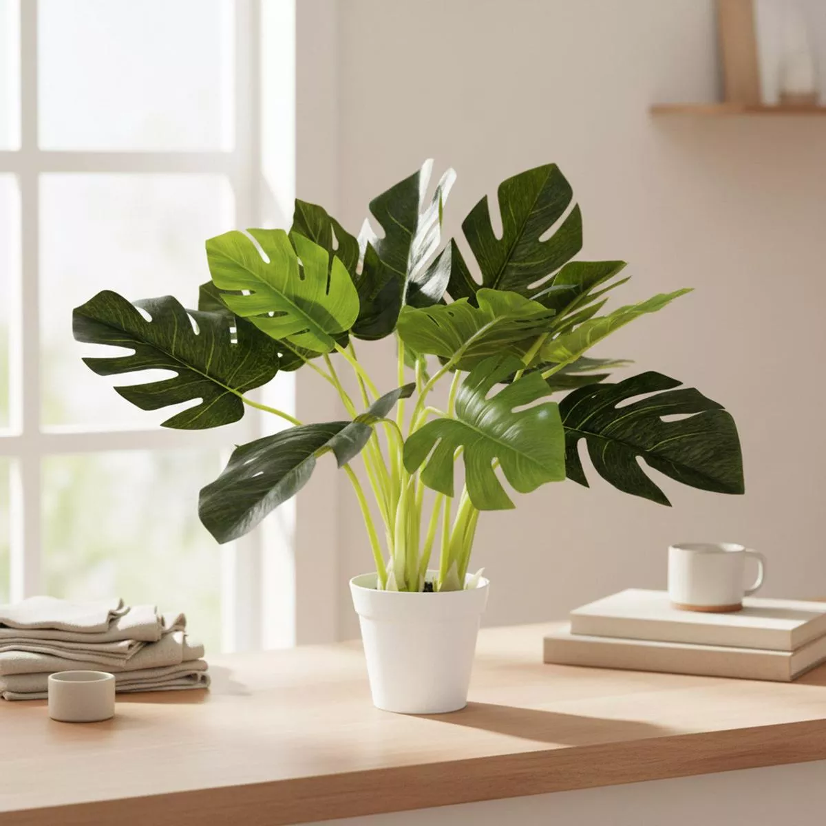 19″ Faux Monstera