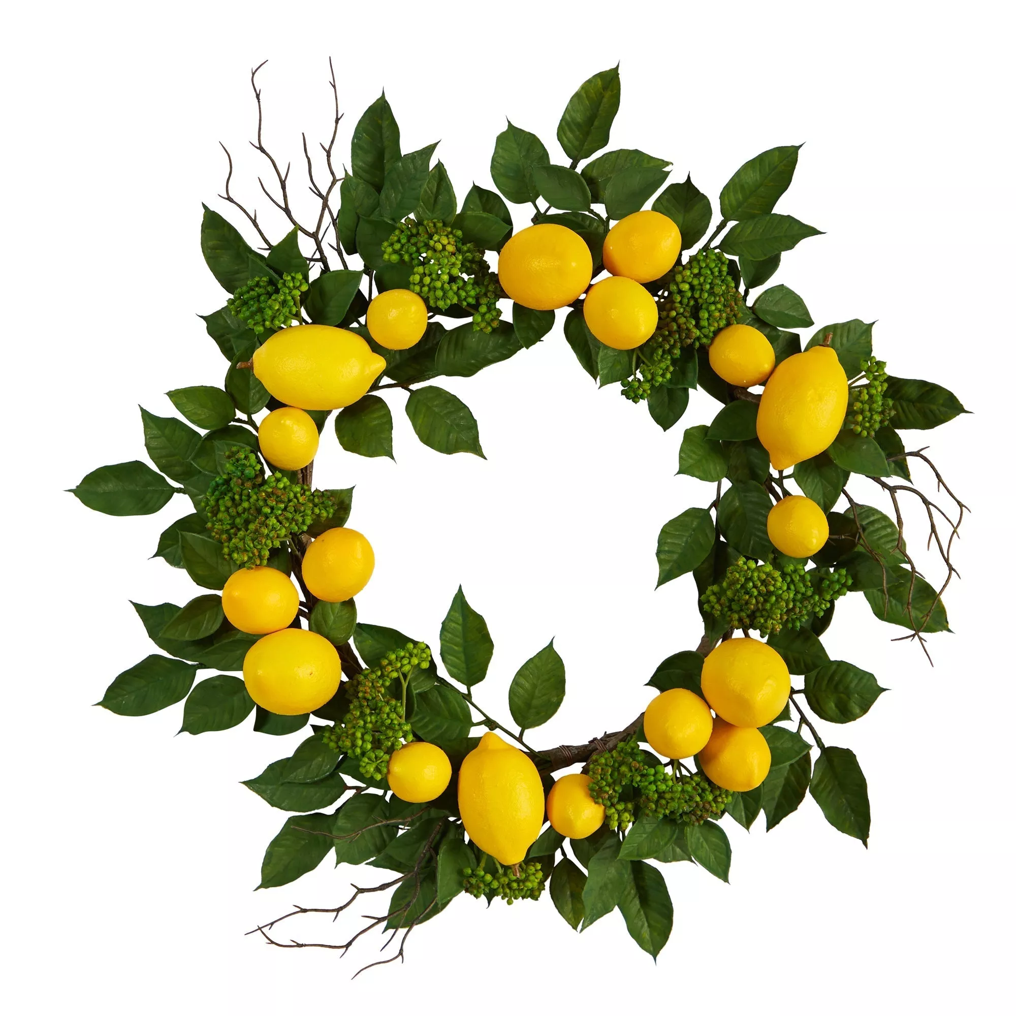20 Lemon Artificial Wreath