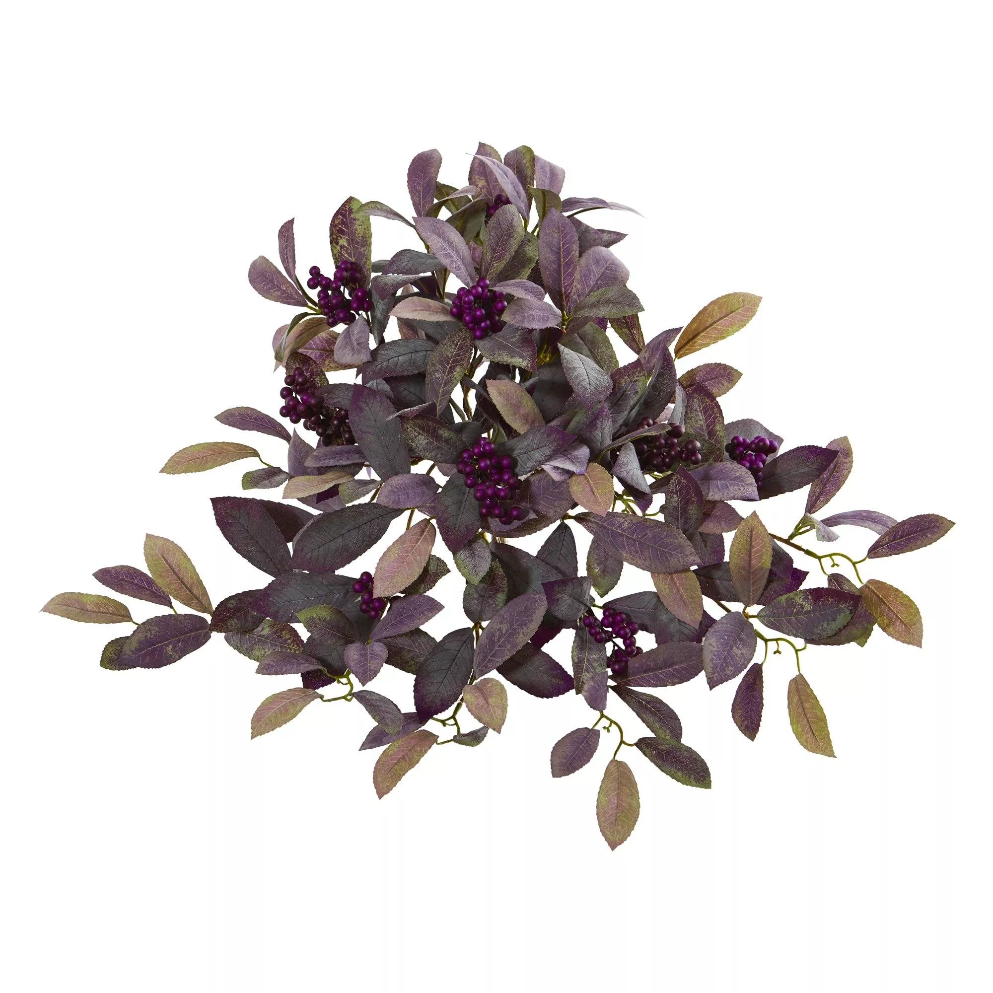 23 Fall Laurel Leaf with Berries Artificial Plant (Set of 3)
