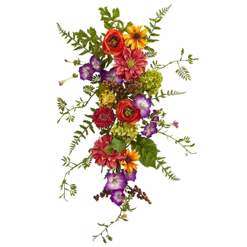 24" Garden Flower Teardrop"