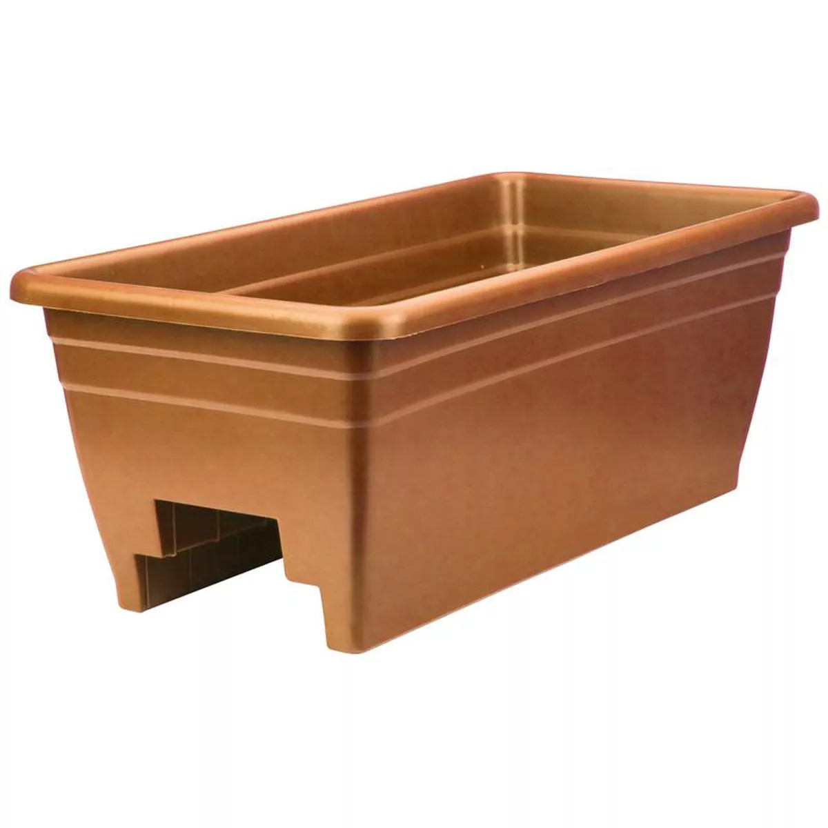 248243 Deck Rail Planter Clay