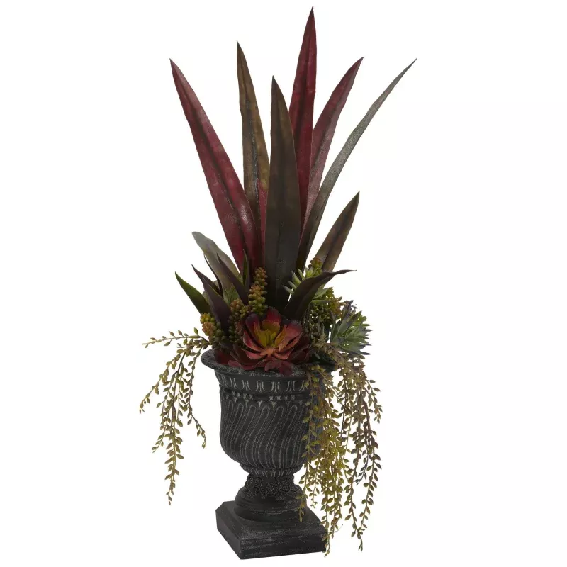 27 Mixed Succulent w/Urn