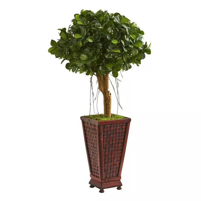 3.5 Ficus Artificial Tree in Classic Decorative Planter