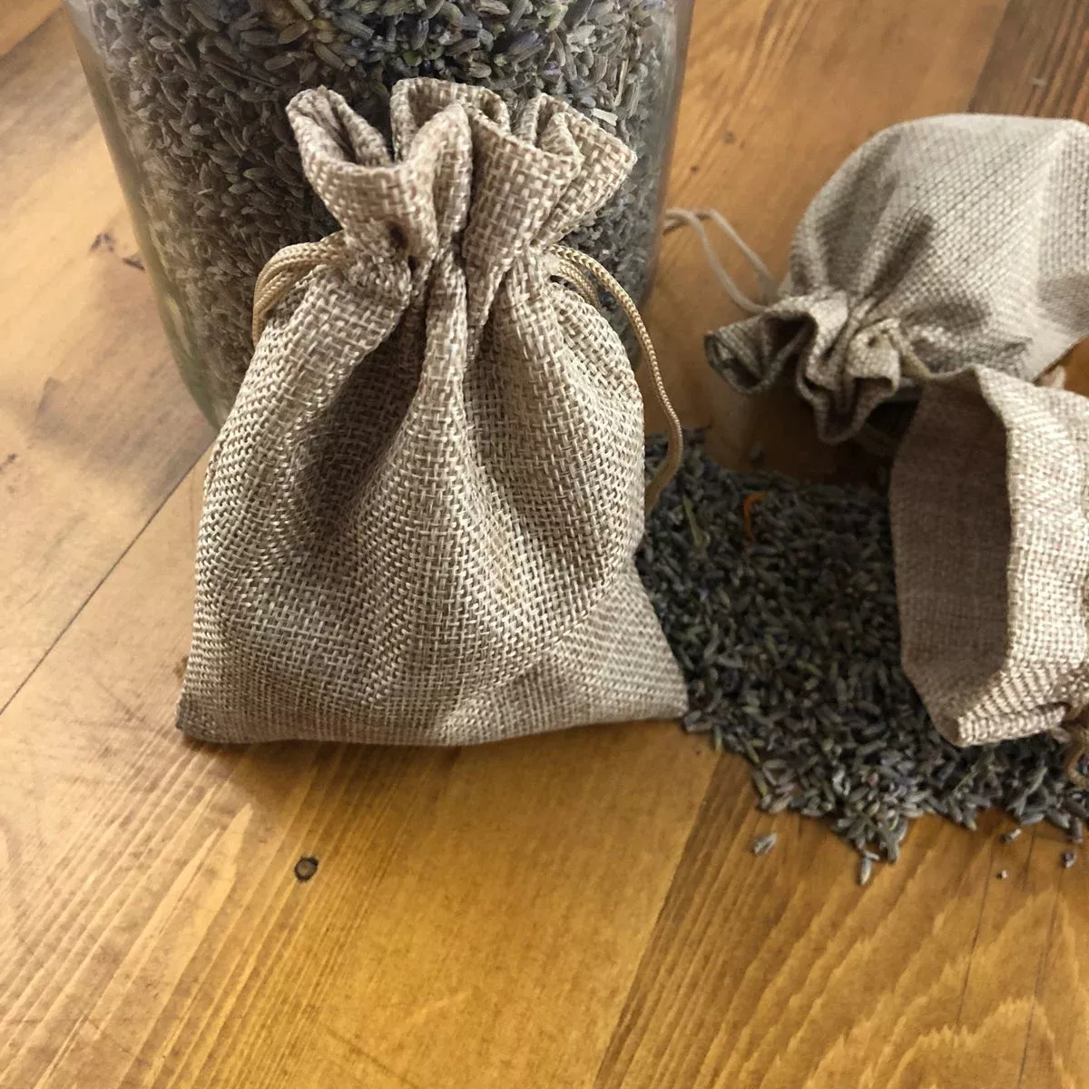 (3) Celtic Lavender Sachets in Burlap Bags