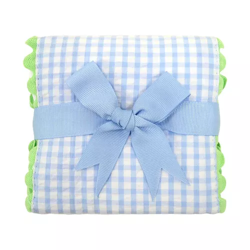 3 Marthas Train Fancy Fabric Burp