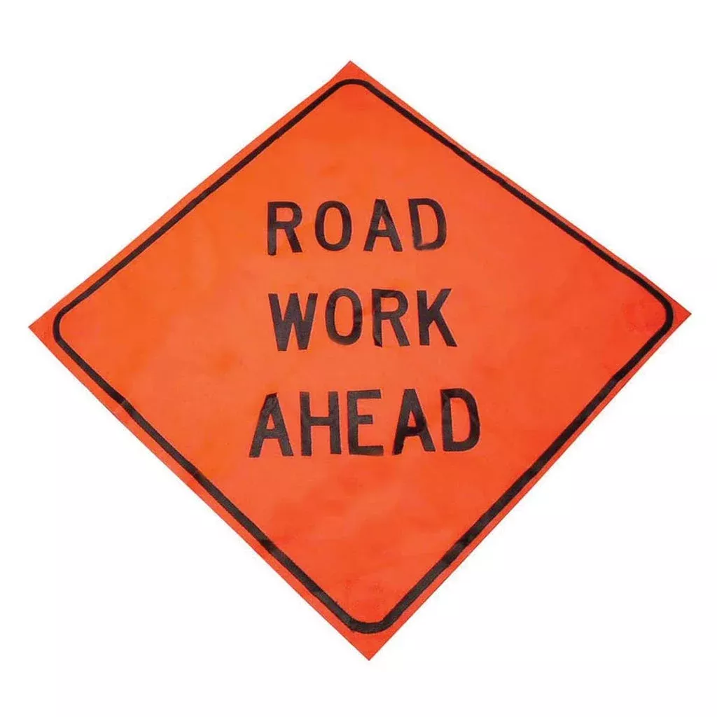 36″ x 36″ Mesh Roll-Up Traffic Control Signs