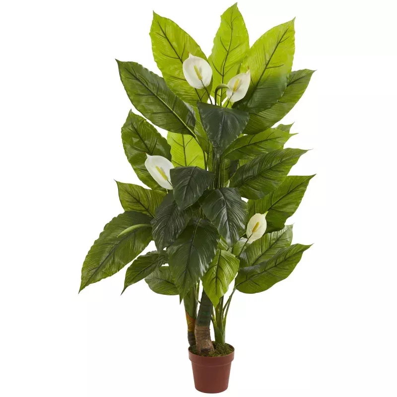4.5 Spathyfillum Plant (Real Touch)