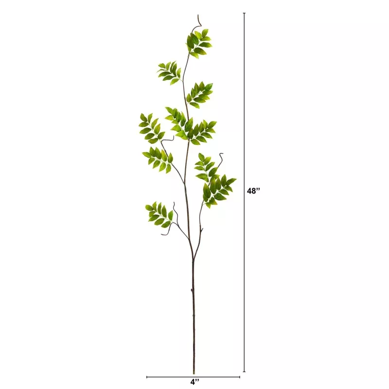 4 Wisteria Foliage Artificial Flower (Set of 6)