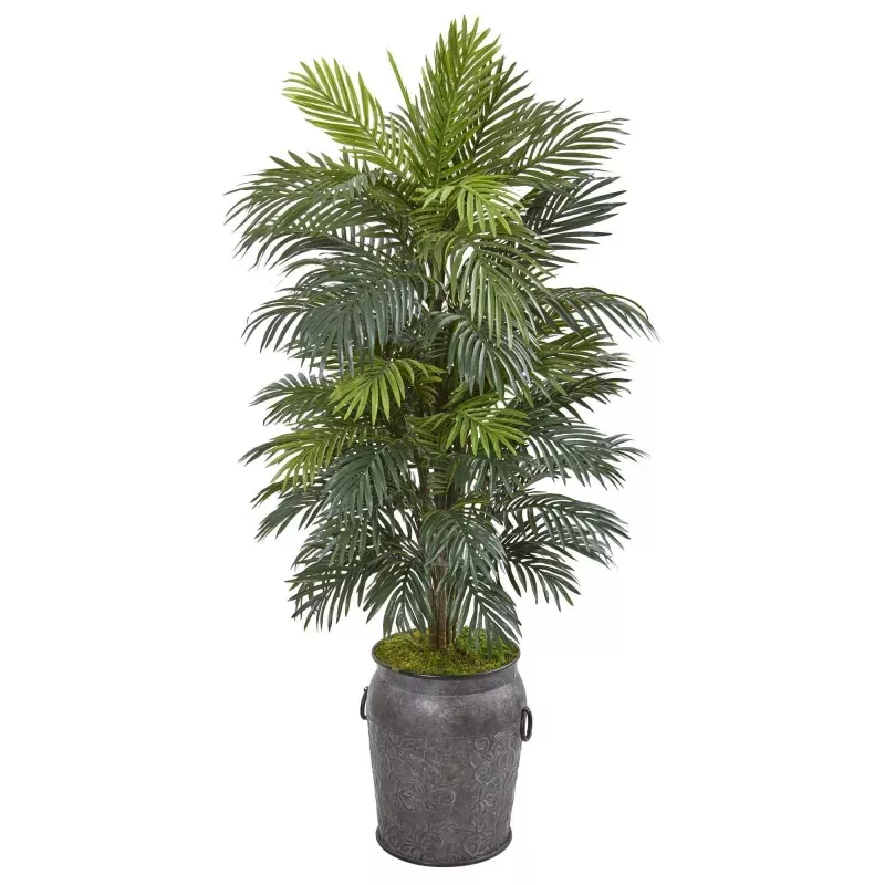 5 Areca Palm Artificial Plant in Metal Planter