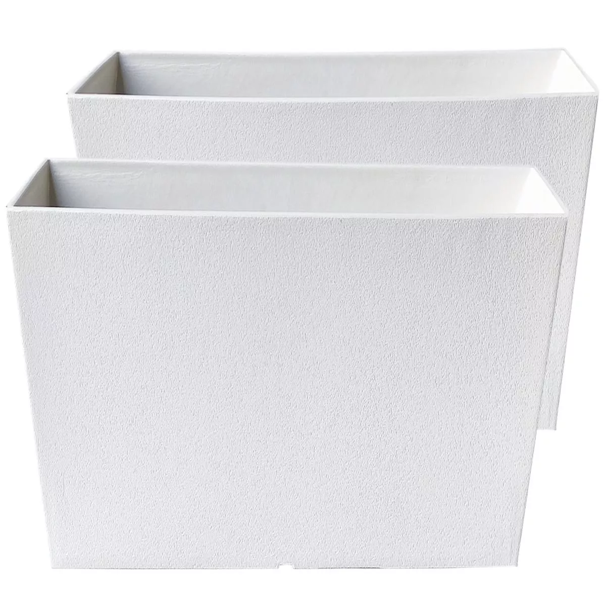 Acerra Windowbox Planter, 2 Pack – White | 22″ x 6″ x 6″