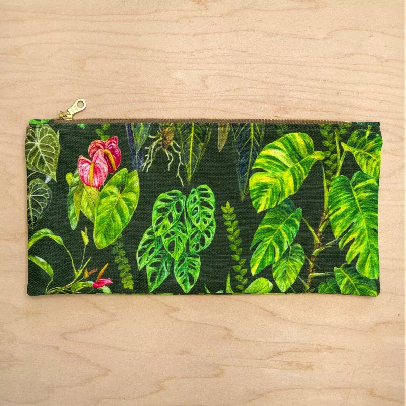 Aroid Zipper Pouch