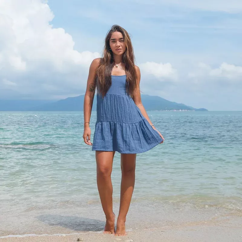 Bahama Sun Dress | Ocean Blue