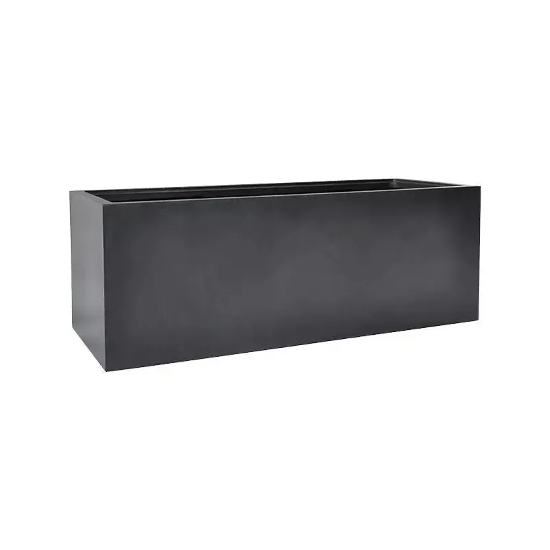 Baq Basic Plant Pot 40cm Height 30cm Dia Rectangle Dark Grey (with liner)