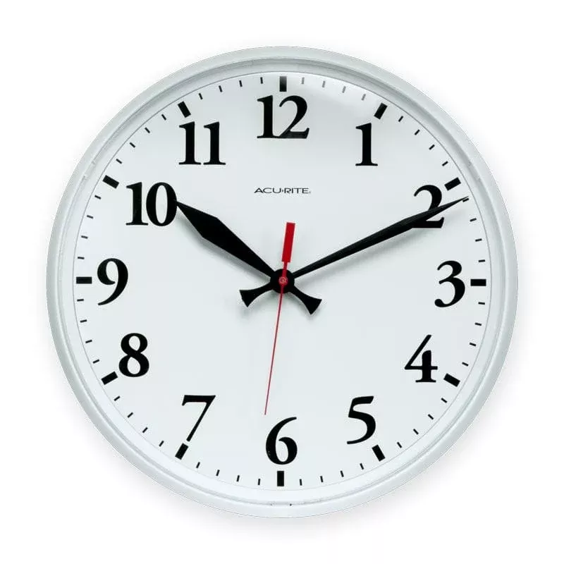 Basic 12-1/2″-dia. Indoor/Outdoor Clock
