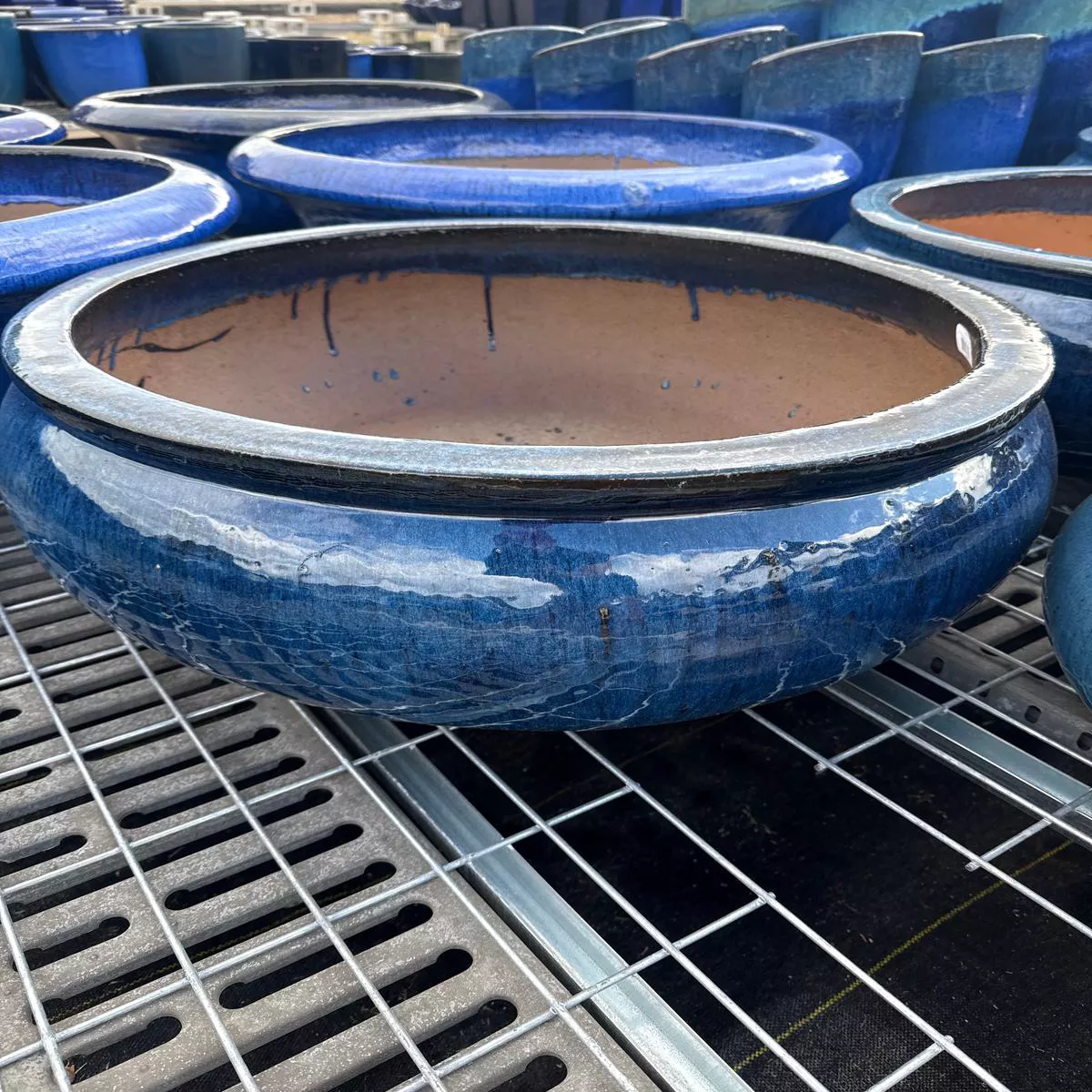 Belly Bowl Planter 8211 Blue 1125 Set of 2