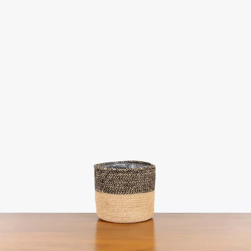 Black Basket Planter