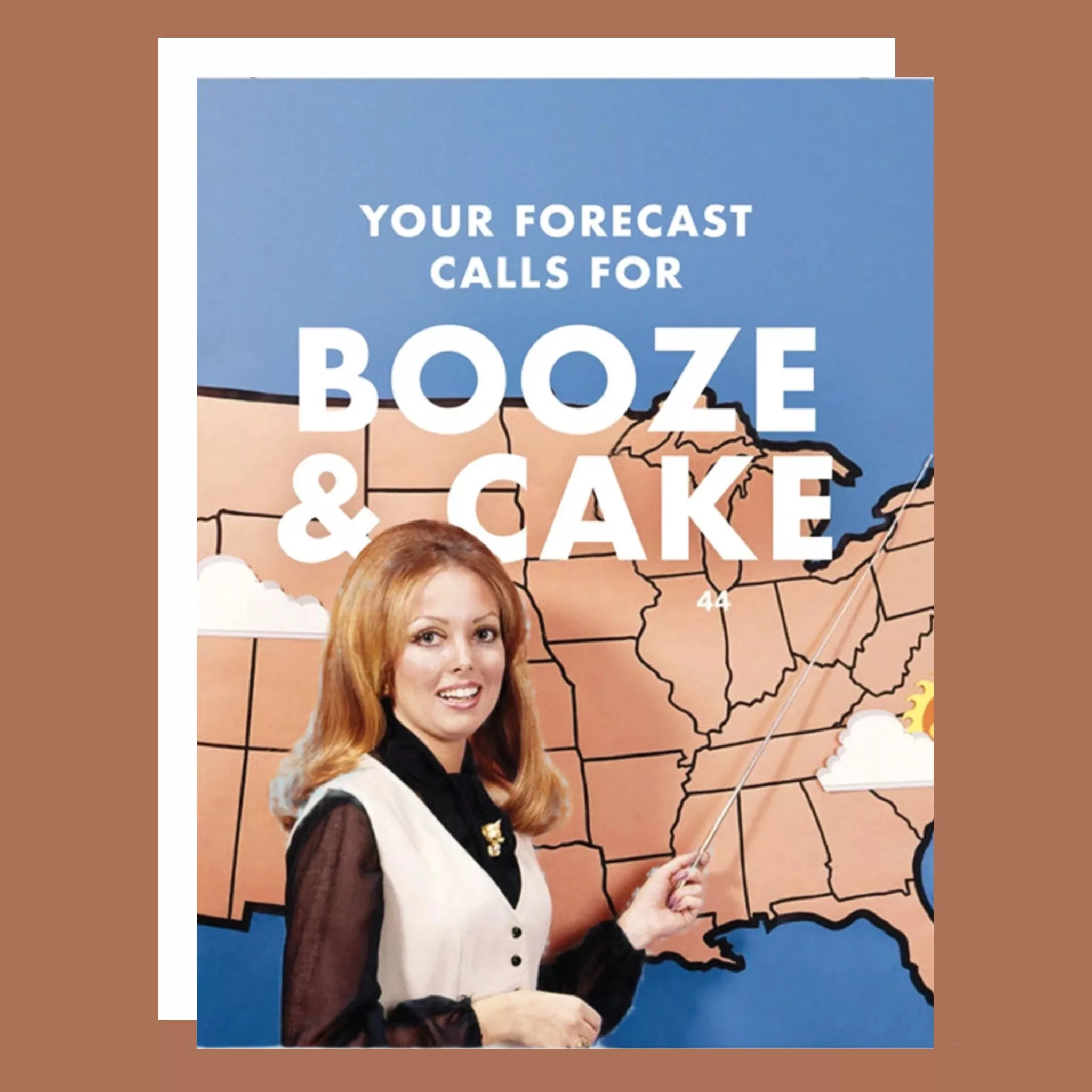 Booze and Cake Birthday Card