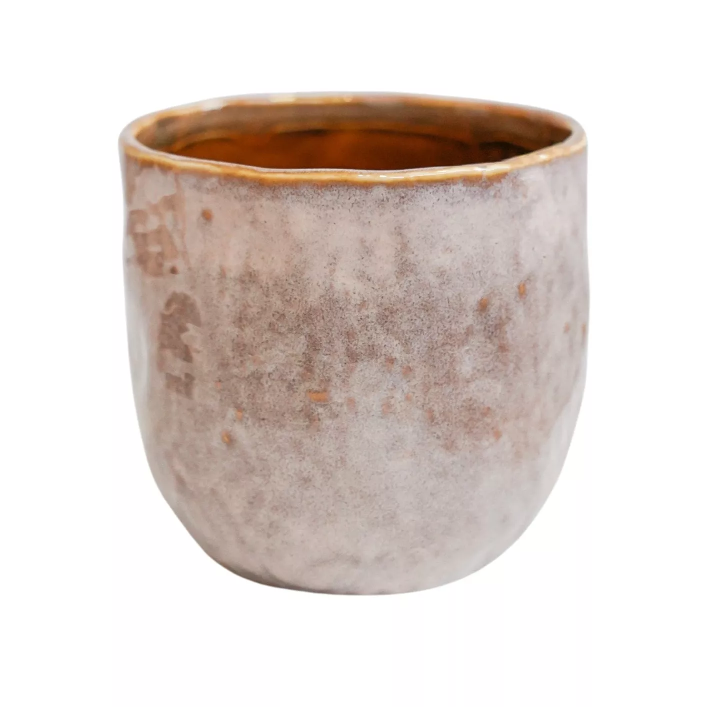 Brooke Rustic Glazed Pot - Blush