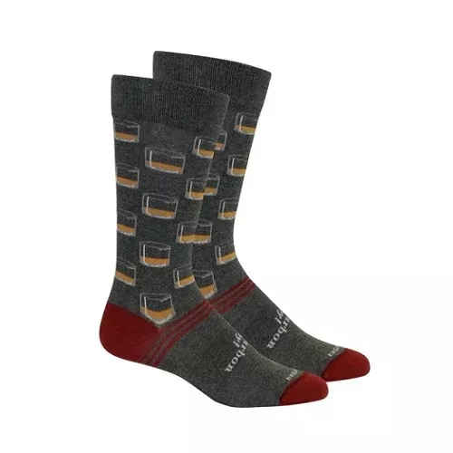 Brown Dog Neat Socks – Heather Grey