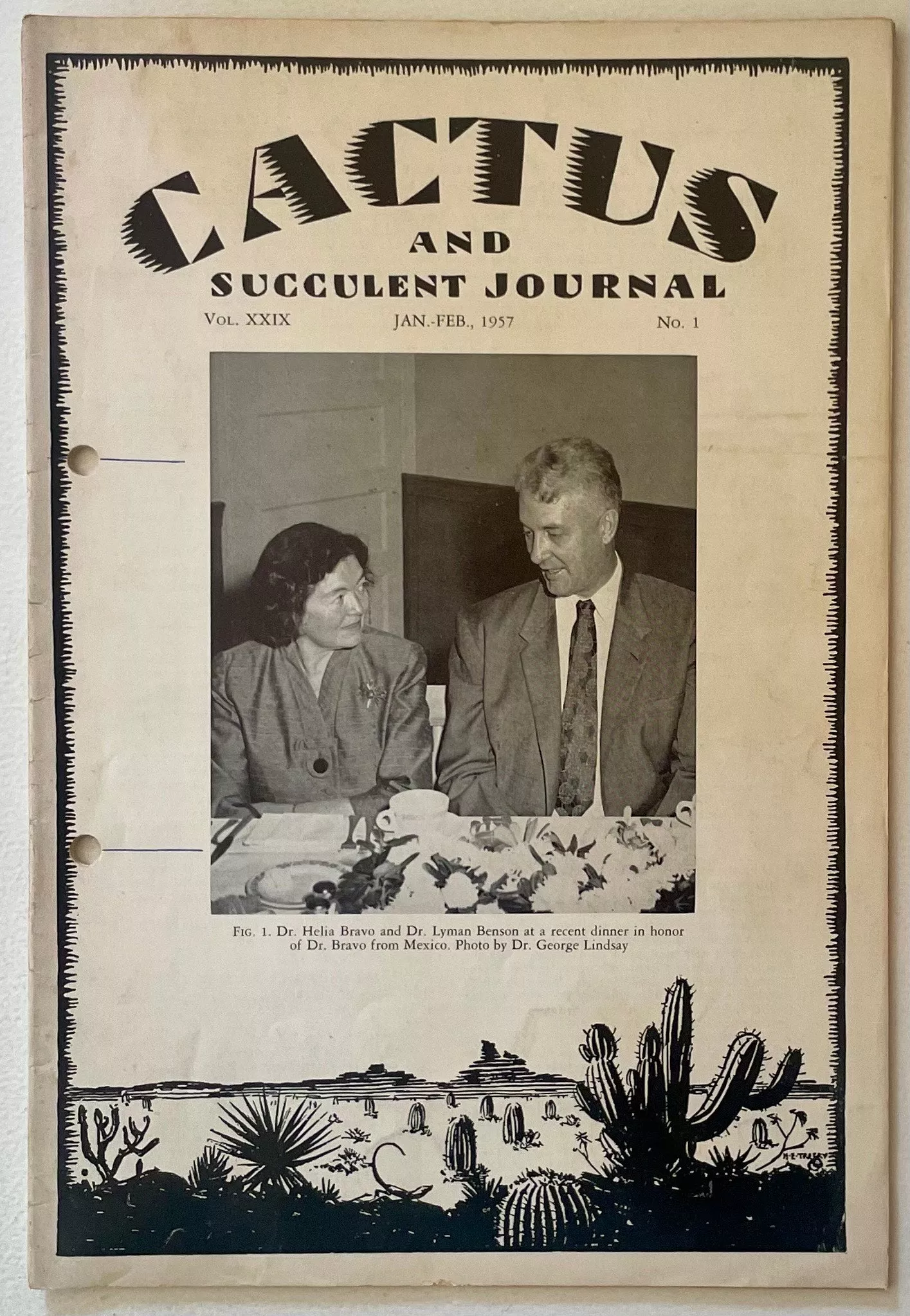 Cactus and Succulent Journal Vol. 29 N. 1 Jan-Feb 1957