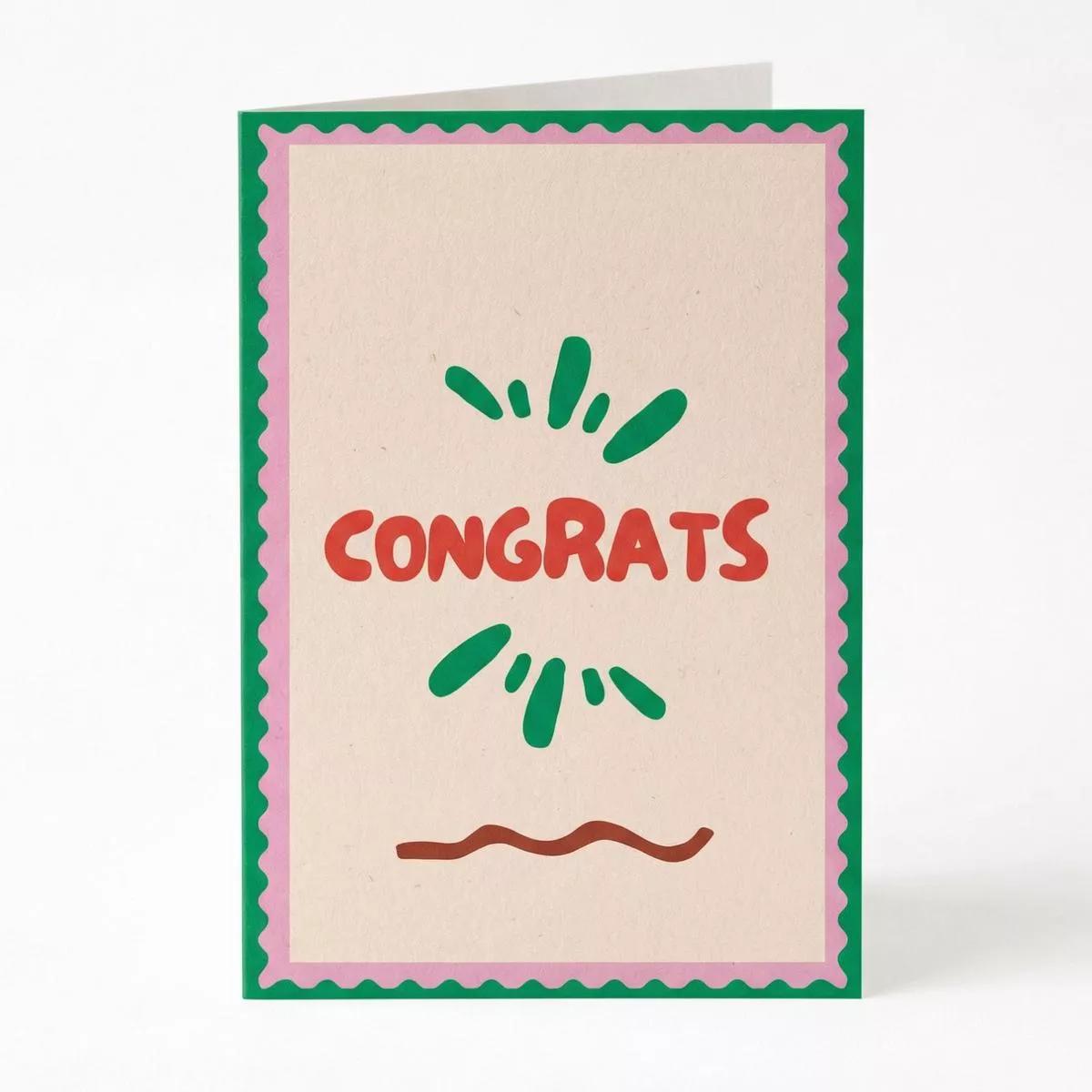 “Congrats” Greeting Card – A6 Folded – Add custom message