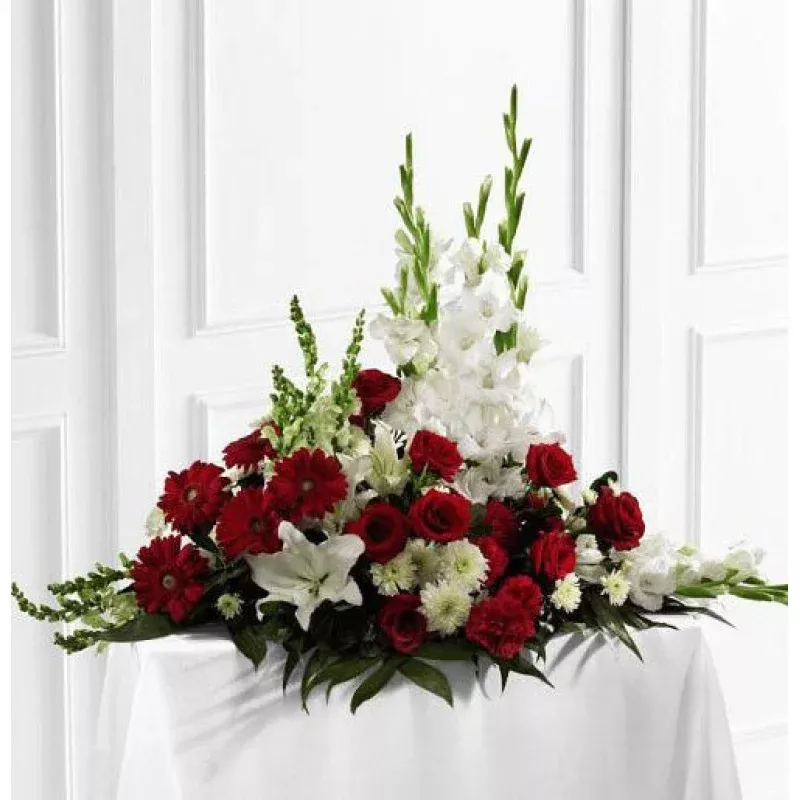 Crimson And White Arrangement