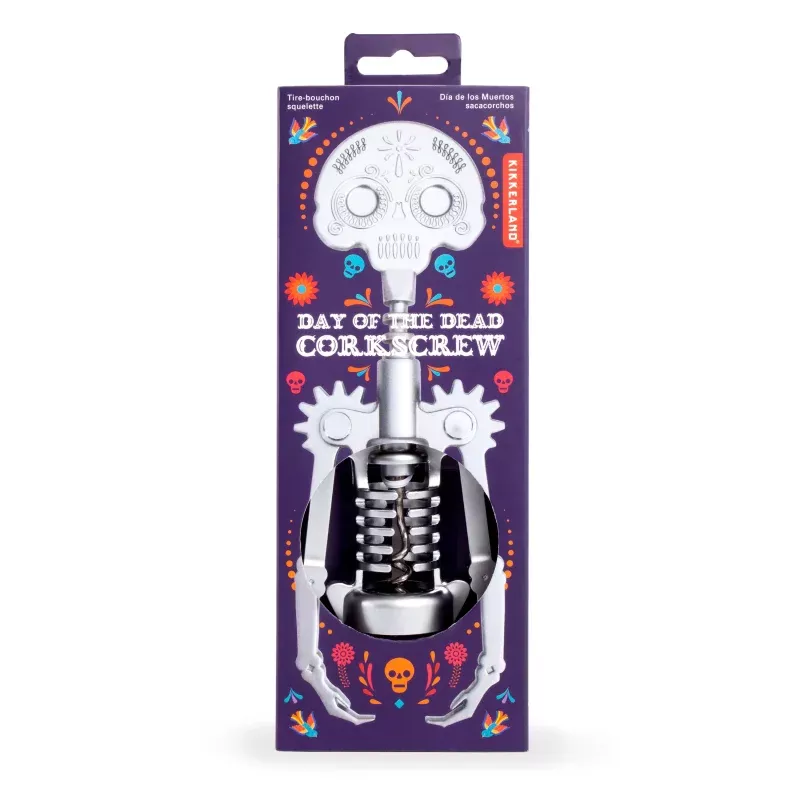 Day of the Dead Skeleton Corkscrew