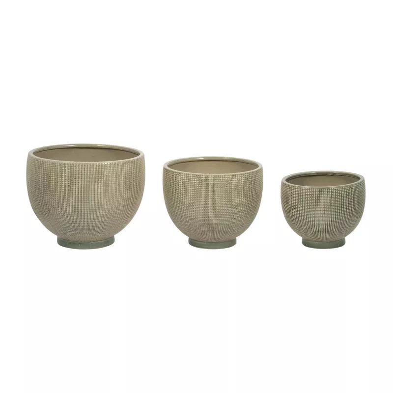DEMPSEY GREEN PLANTERS – SET OF 3