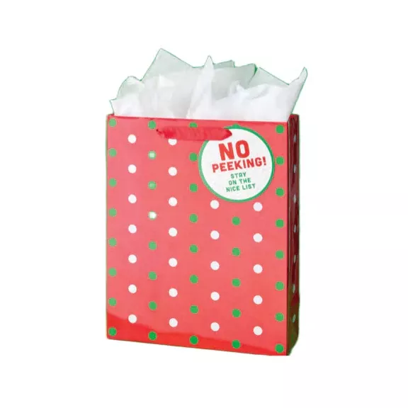 Design Design No Peeking Dot Large Gift Bag