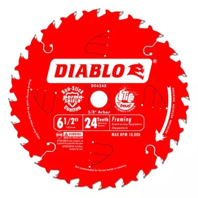 Diablo D0624A 6-1/2″ x 24T Framing Blade