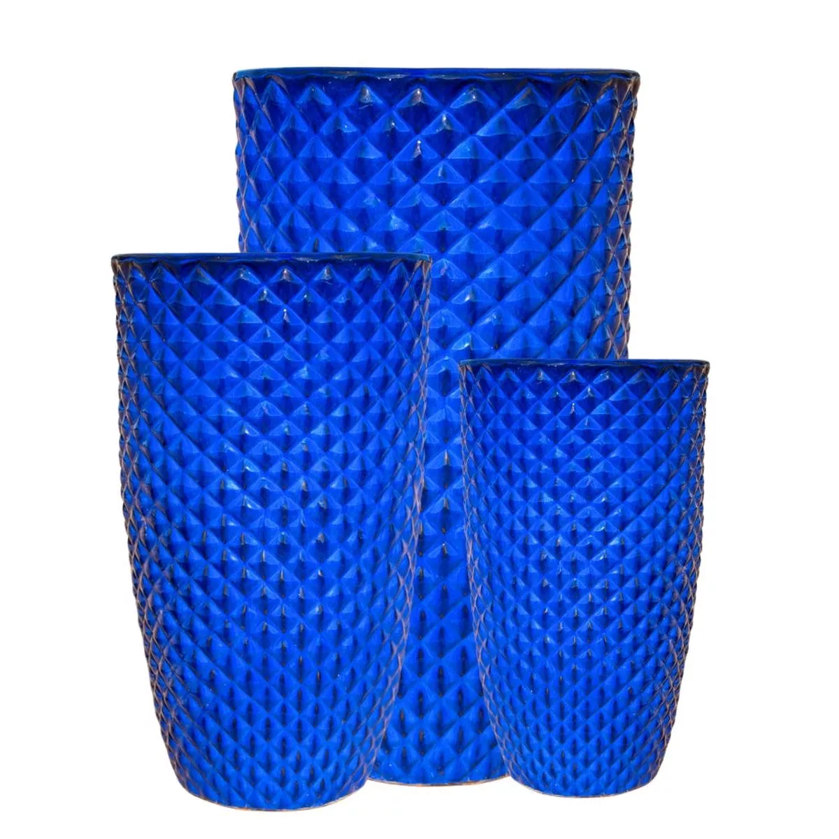 Diamond Prism Planter – Turtle Green | 0126 | Set of 3