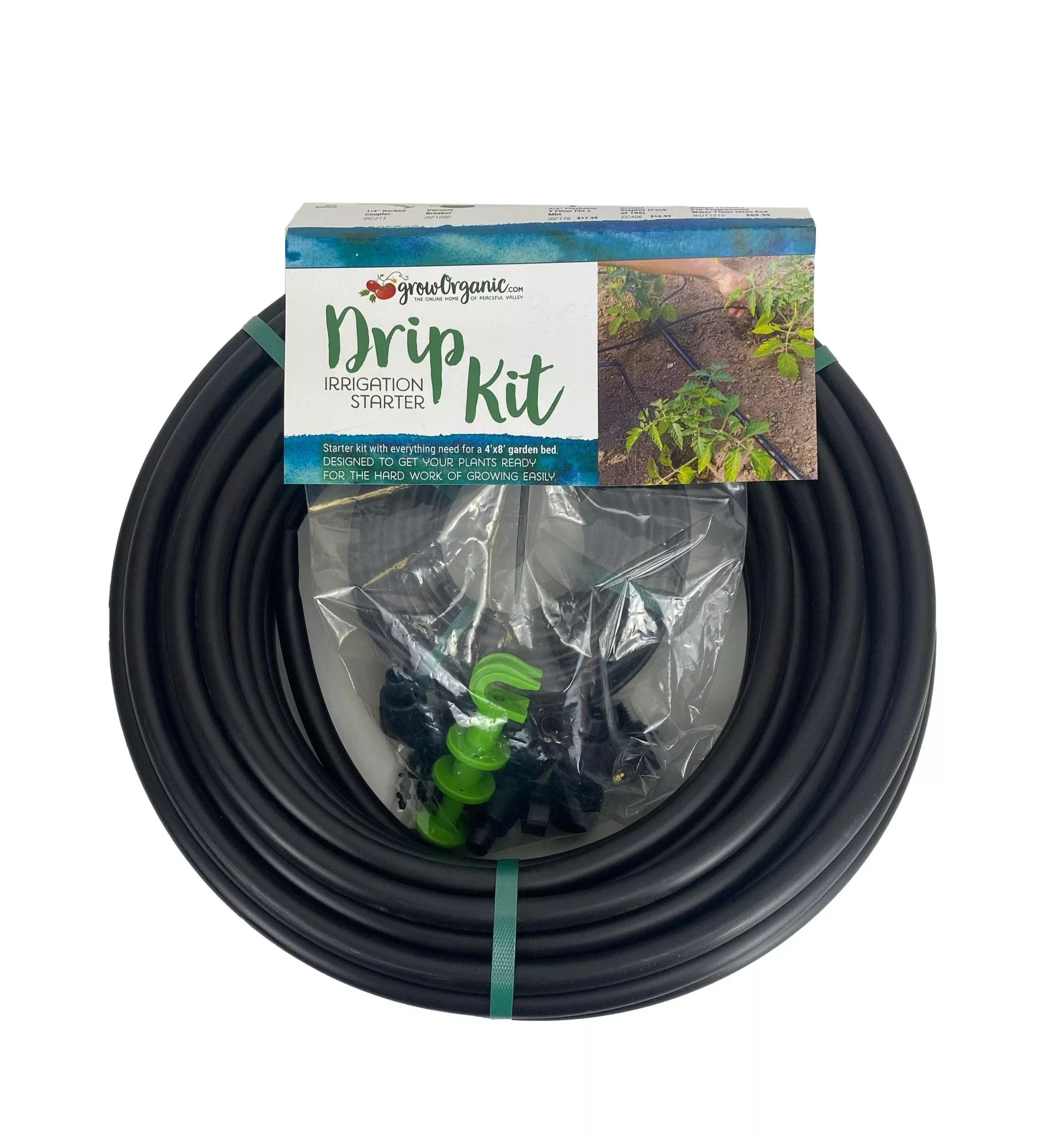 Drip Irrigation Starter Kit for 8’x4′ Garden Bed