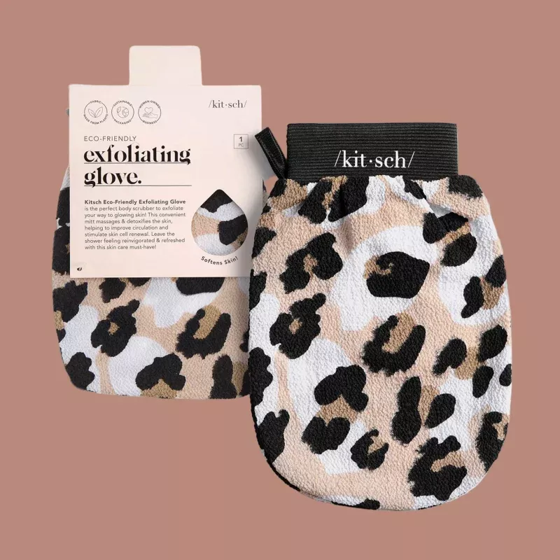 Eco-Friendly Exfoliating Glove | Leopard