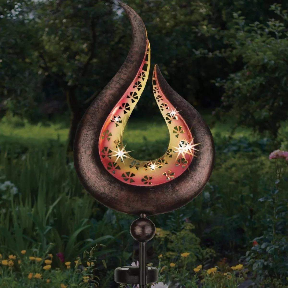 Filigree Solar Stake – Swirl