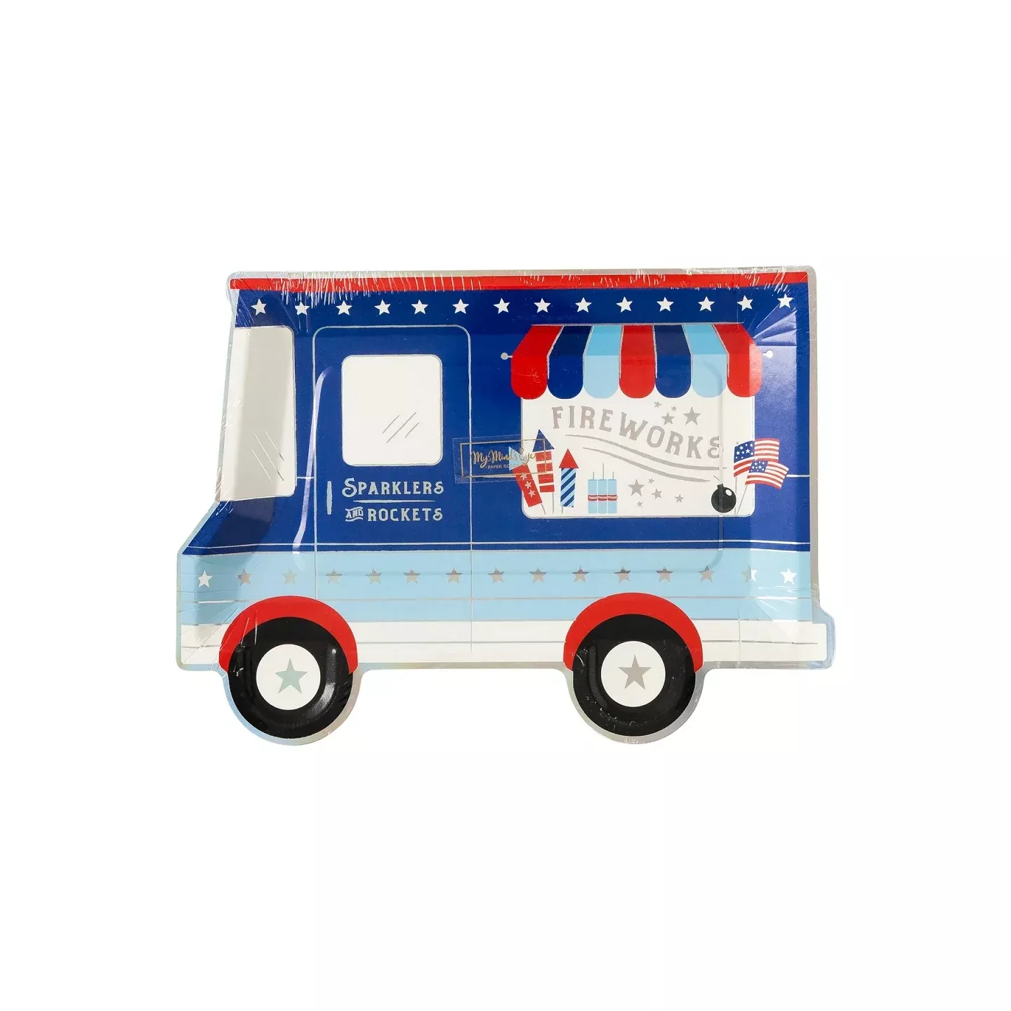 Firework Truck Paper Plates