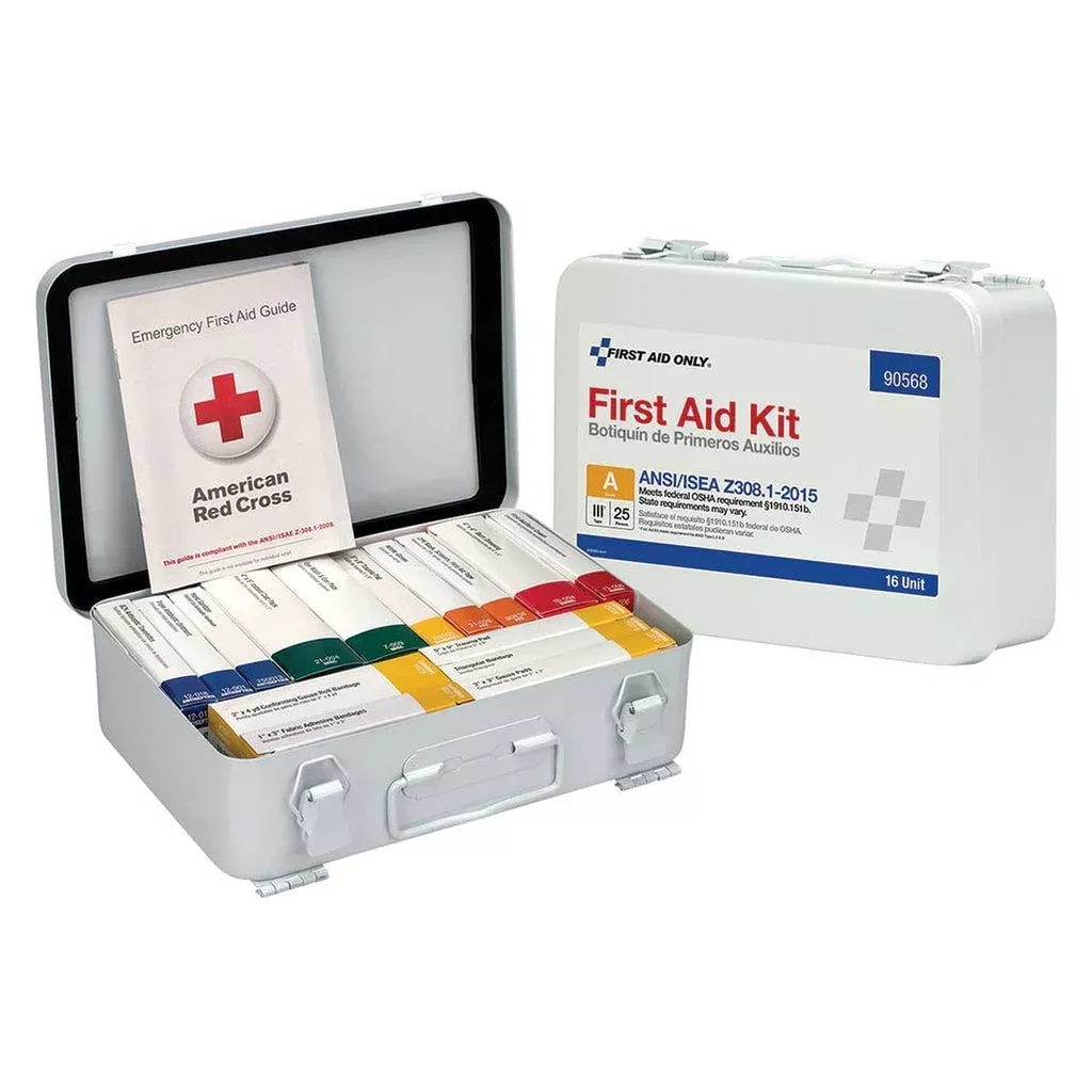 First Aid Only 25 Person 16 Unit ANSI A First Aid Kit