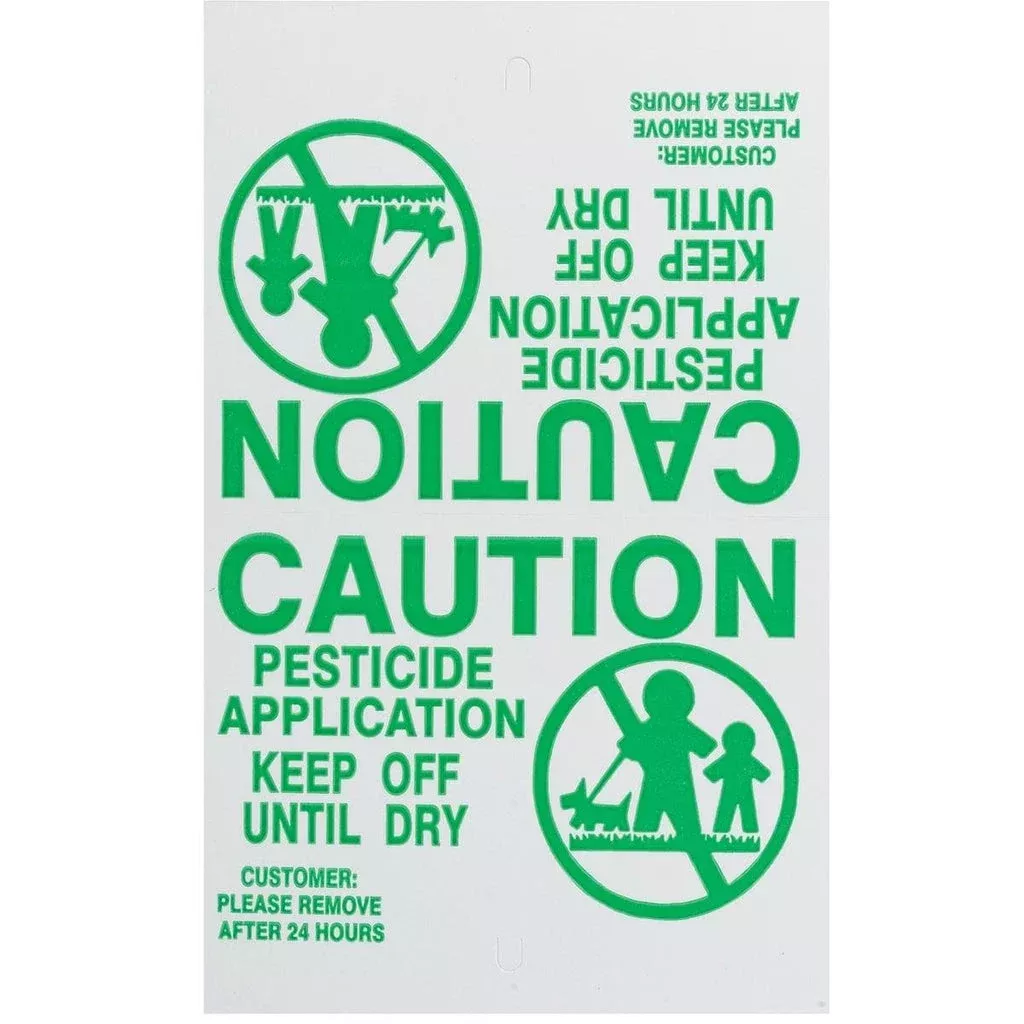Gemplers State Specific Lawn Pesticide Application Signs & Stakes | 25 Pack