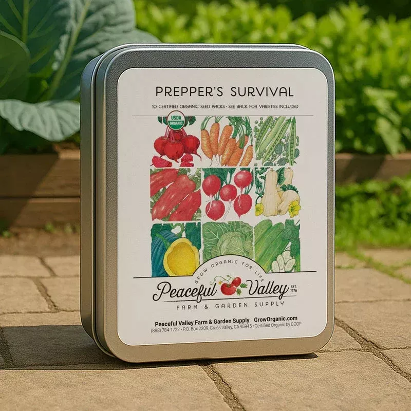 Gift Seed Tin – Prepper’s Survival Collection