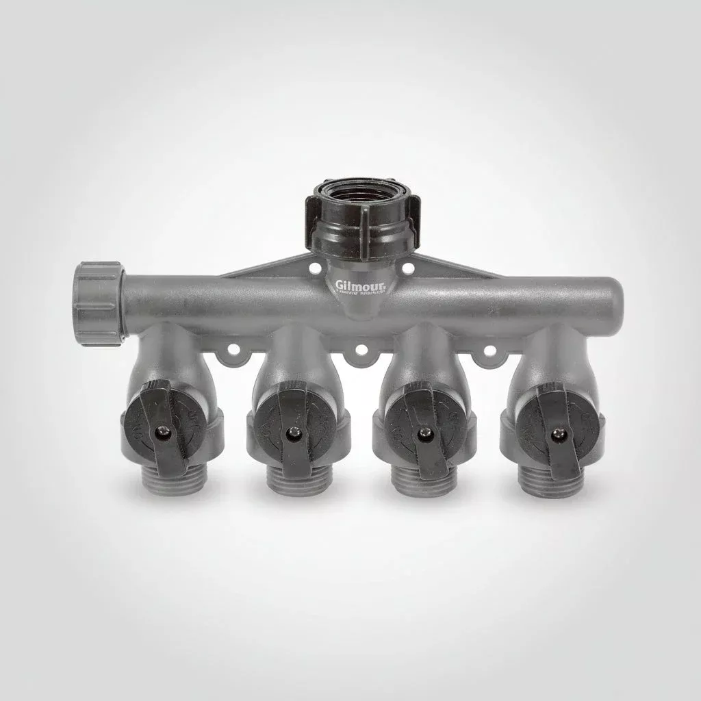 Gilmour 4-Way Hose Connector Plastic