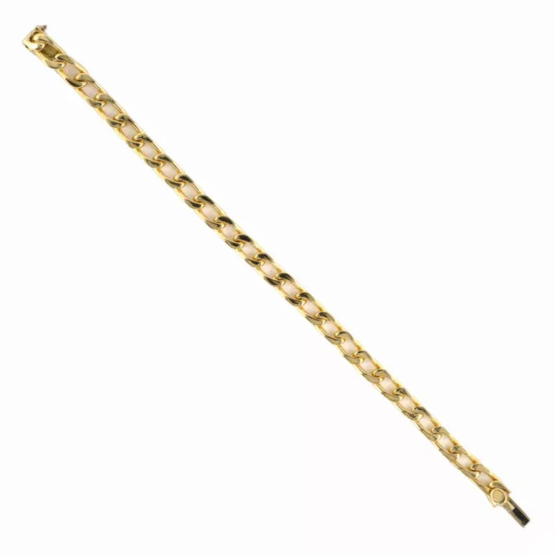 Gold Curb Link Bracelet