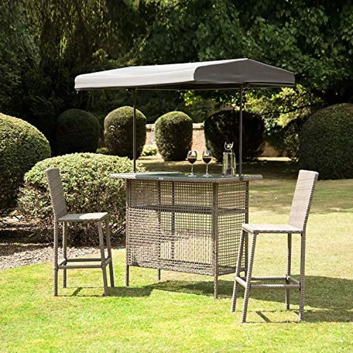 Greenland Rattan Bar Set