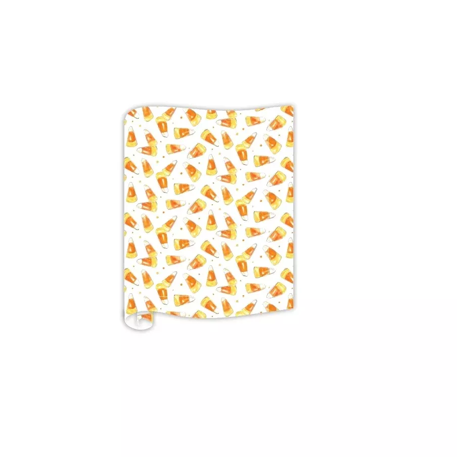 Handpainted Orange & Yellow Candy Corn Table Runner