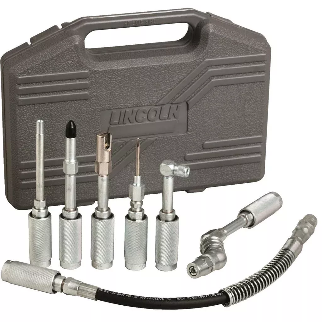 Heavy-Duty, 7-pc. Grease Gun Accessories Kit