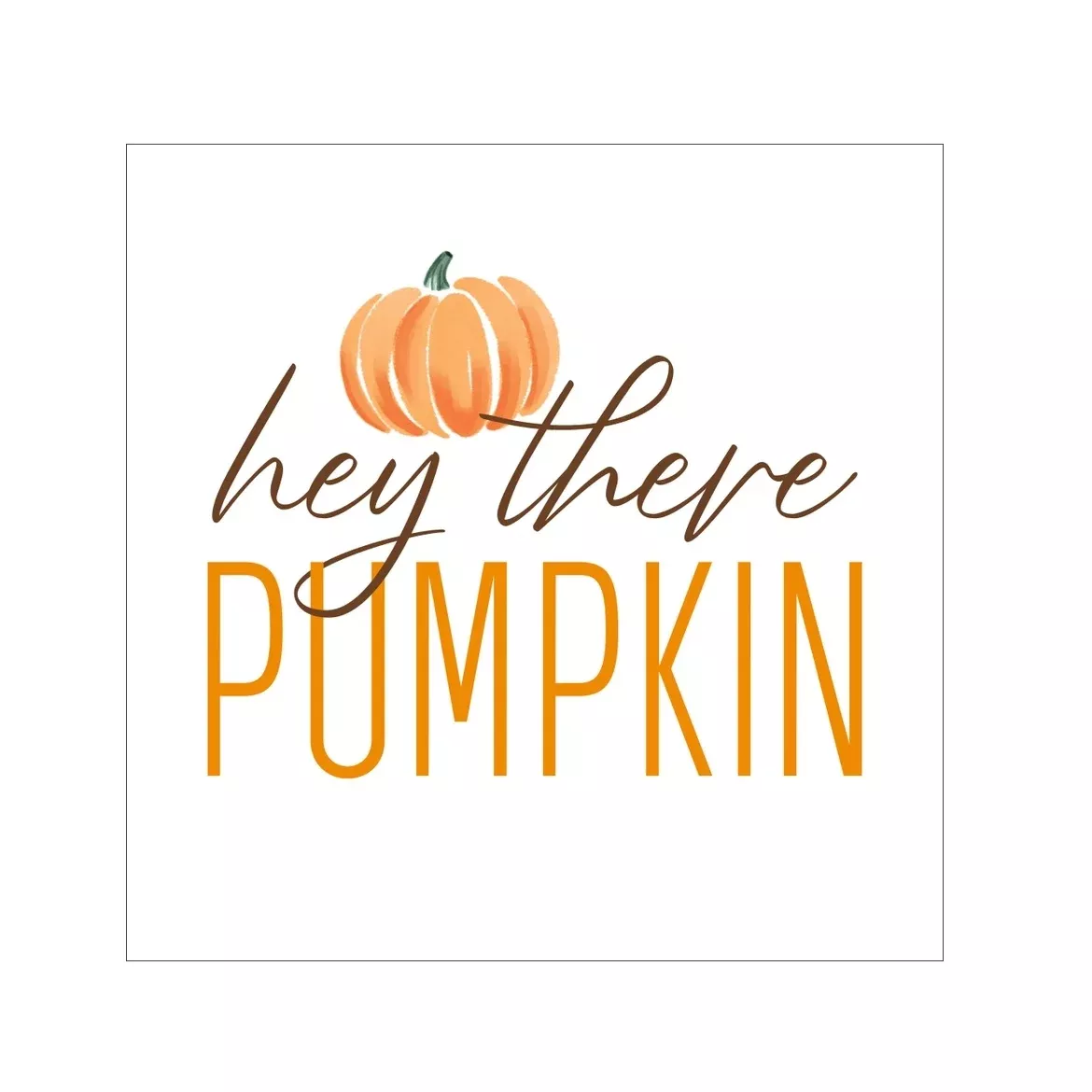 Hey There Pumpkin Cocktail Napkins