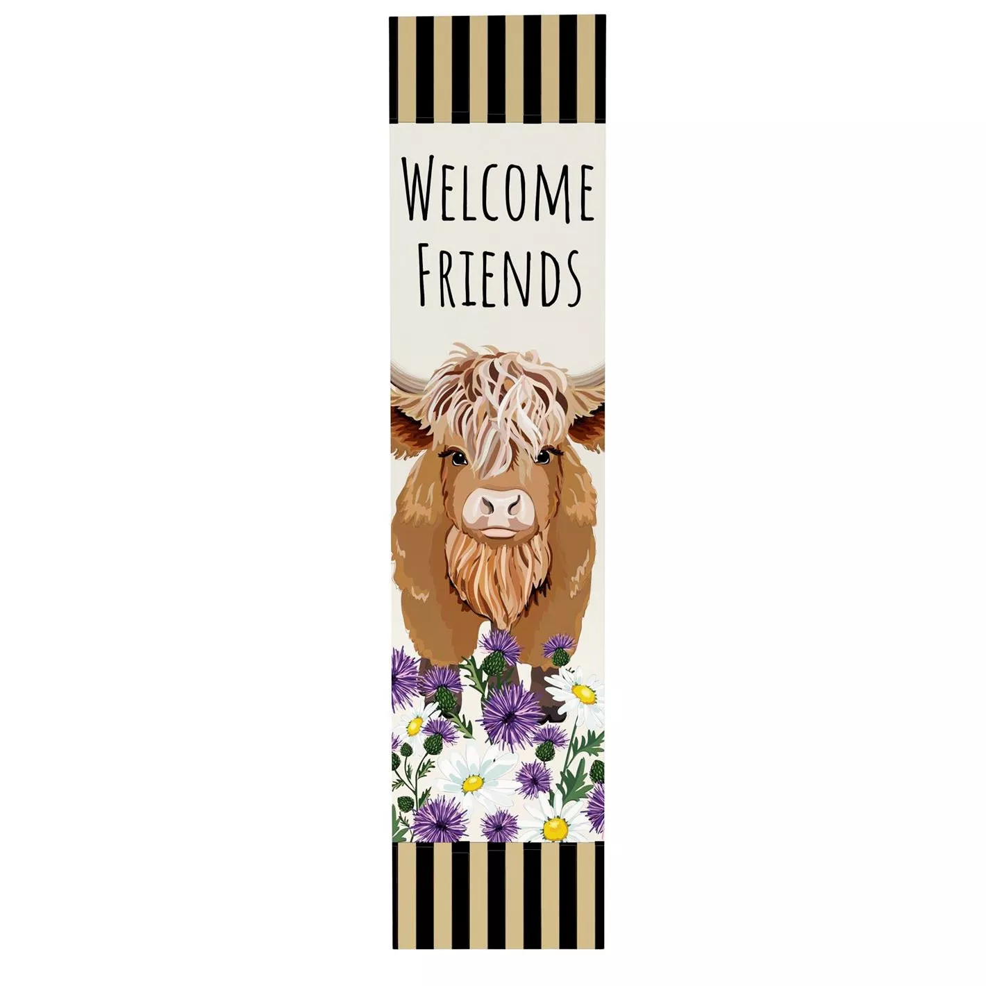 Highland Cow Porch Sign