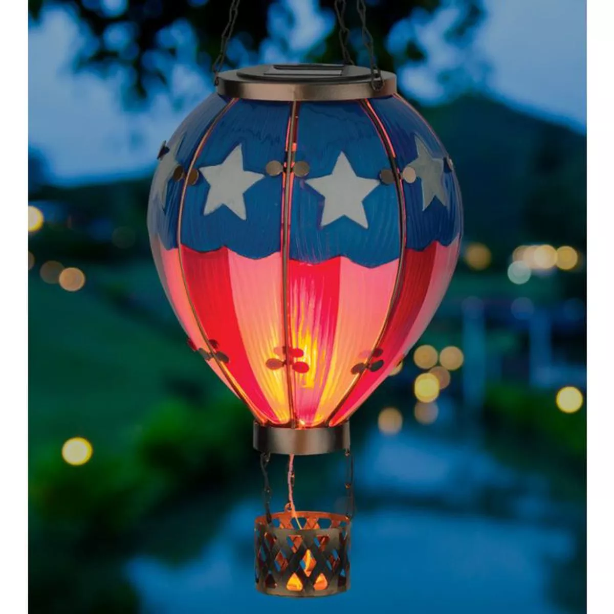 Hot Air Balloon Solar Lantern – Large
